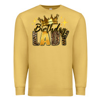 Antique Gold birthday lady Premium Sweatshirt - RanaPortraitStore