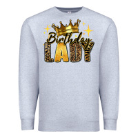 Heather Grey birthday lady Premium Sweatshirt - RanaPortraitStore