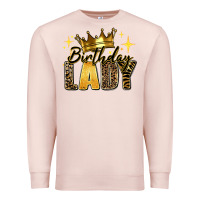 Pale Pink birthday lady Premium Sweatshirt - RanaPortraitStore