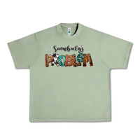 Oil Green Somebody's Problem Urban Heavy Tee - FaDigitalArtStudio
