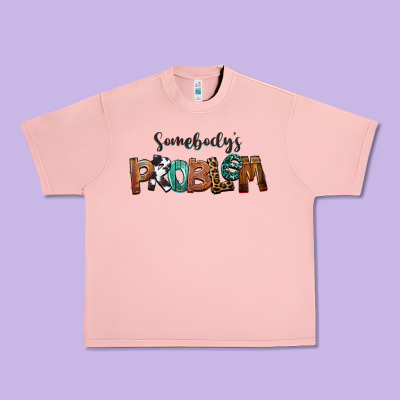 Somebody's Problem Urban Heavy Tee Designed By Fadigitalartstudio