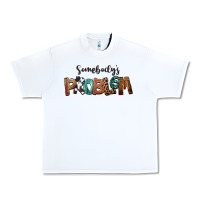 White Somebody's Problem Urban Heavy Tee - FaDigitalArtStudio