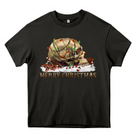 Asphalt Merry christmas skull Heavy Core Tee - RanaPortraitStore