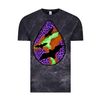 Cloud Black halloween bat  teardrop Vintage Tee - BundleAndBundleShop