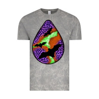 Cloud Rock halloween bat  teardrop Vintage Tee - BundleAndBundleShop
