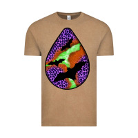Vintage Coffee halloween bat  teardrop Vintage Tee - BundleAndBundleShop