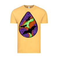 Vintage Mustard halloween bat  teardrop Vintage Tee - BundleAndBundleShop
