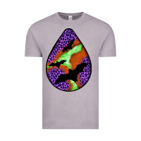 Vintage Zinc halloween bat  teardrop Vintage Tee - BundleAndBundleShop