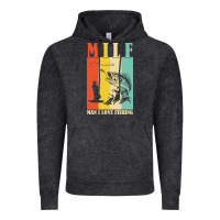 Vintage Black fishing t  shirt milf man i love fishing t  shirt Vintage Hoodie - baoMotion
