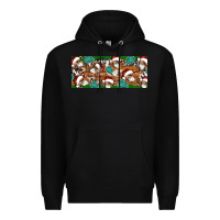 Black Santa skeleton christmas Premium Hoodie - Artiststas