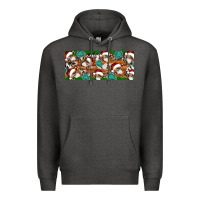 Charcoal Heather Santa skeleton christmas Premium Hoodie - Artiststas