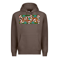 Coffee Santa skeleton christmas Premium Hoodie - Artiststas