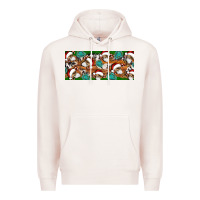 Pale Pink Santa skeleton christmas Premium Hoodie - Artiststas