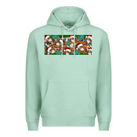 Seafoam Santa skeleton christmas Premium Hoodie - Artiststas