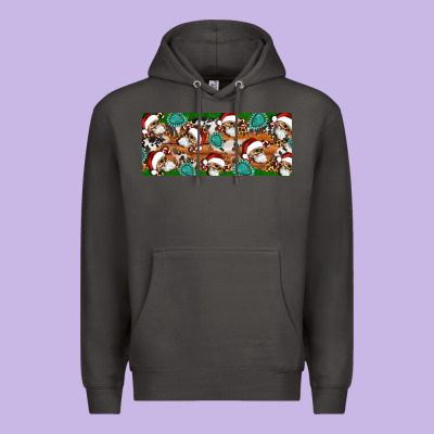 Santa Skeleton Christmas Premium Hoodie Designed By Artiststas