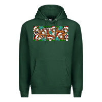 Sports Green Santa skeleton christmas Premium Hoodie - Artiststas
