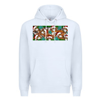 White Santa skeleton christmas Premium Hoodie - Artiststas