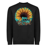 Black Simply Blessed Heavyweight Sweatshirt - JahusDesignShop