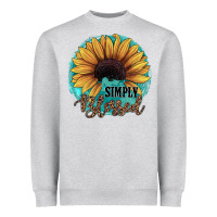 Heather Grey Simply Blessed Heavyweight Sweatshirt - JahusDesignShop