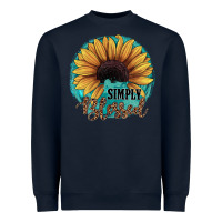 Navy Simply Blessed Heavyweight Sweatshirt - JahusDesignShop