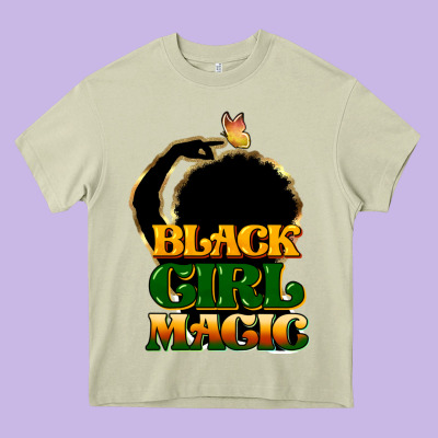 Black Magic Girl Heavy Core Tee Designed By Howdyjamesfarm