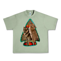 Oil Green howling wolves arrowhead Urban Heavy Tee - Jasminsmagicworld