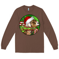 Chestnut Nubian Goat Christmas Long Sleeve Tee - LillyAllenDesigns