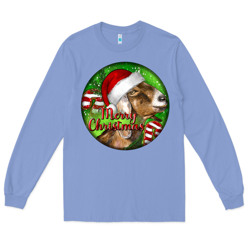 Nubian Goat Christmas Long Sleeve Tee by LillyAllenDesigns | Teevron