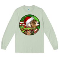 Matcha Nubian Goat Christmas Long Sleeve Tee - LillyAllenDesigns