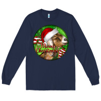 Navy Nubian Goat Christmas Long Sleeve Tee - LillyAllenDesigns