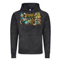 Vintage Black happy camper Vintage Hoodie - CowhideDigitalArt