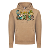 Vintage Coffee happy camper Vintage Hoodie - CowhideDigitalArt
