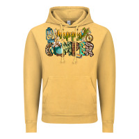 Vintage Mustard happy camper Vintage Hoodie - CowhideDigitalArt