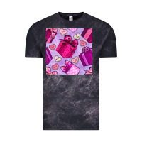Cloud Black valentines day gift box and cookie seamless pattern Vintage Tee - BundleAndBundleShop