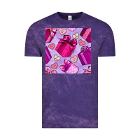 Cloud Purple valentines day gift box and cookie seamless pattern Vintage Tee - BundleAndBundleShop