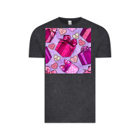 Vintage Black valentines day gift box and cookie seamless pattern Vintage Tee - BundleAndBundleShop