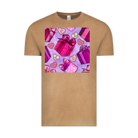 Vintage Camel valentines day gift box and cookie seamless pattern Vintage Tee - BundleAndBundleShop