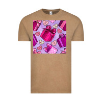 Valentines Day Gift Box And Cookie Seamless Pattern Vintage Tee | Teevron