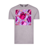Vintage Zinc valentines day gift box and cookie seamless pattern Vintage Tee - BundleAndBundleShop