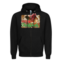 Black merry christmas Zipper Hoodie - JahusDesignShop