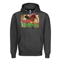 Charcoal Heather merry christmas Zipper Hoodie - JahusDesignShop