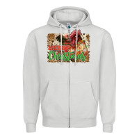 Dove Grey merry christmas Zipper Hoodie - JahusDesignShop