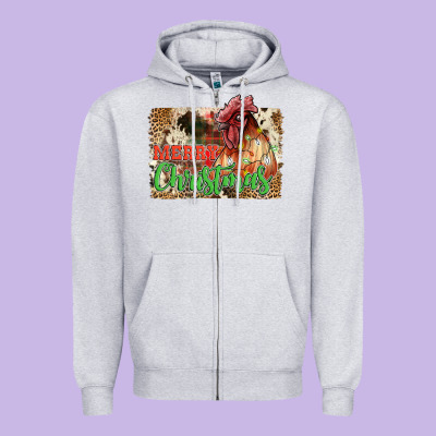 Merry Christmas Zipper Hoodie Designed By Jahusdesignshop