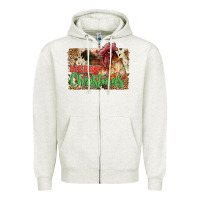 Oatmeal Heather merry christmas Zipper Hoodie - JahusDesignShop
