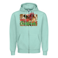 Seafoam merry christmas Zipper Hoodie - JahusDesignShop