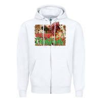 White merry christmas Zipper Hoodie - JahusDesignShop