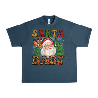 Midnight Navy santa baby Urban Heavy Tee - FaDigitalArtStudio