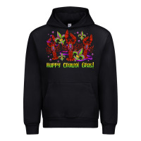 Black happy crawdi gras mardi gras carnival Urban Hoodie - Jasminsmagicworld
