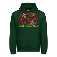 Forest Green happy crawdi gras mardi gras carnival Urban Hoodie - Jasminsmagicworld