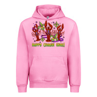 Fuchsia Pink happy crawdi gras mardi gras carnival Urban Hoodie - Jasminsmagicworld